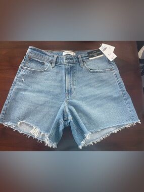 Abercrombie & Fitch Curve Love Mid Rise Baggy Short
